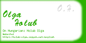 olga holub business card